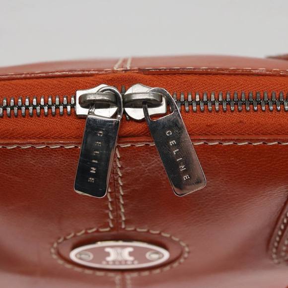 CELINE Hand Bag Leather Brown Auth bs21054 - Picture 15 of 16